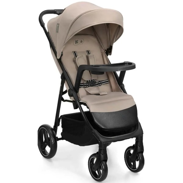 Фото - Коляска прогулочная Kinderkraft Trig 3 Tray Beige (KSTRIG03BEG000T)